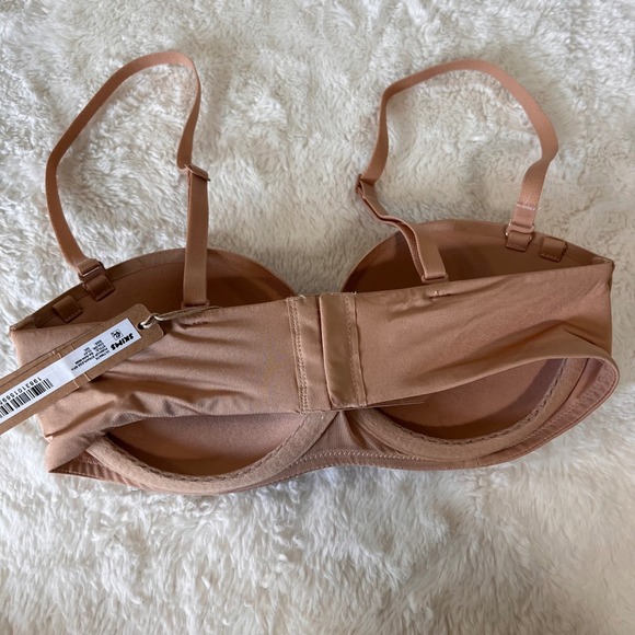 SKIMS Ultimate Push Up Strapless Bra Clay Color Style BAN 9056 Size 32C NWT - Picture 10 of 11